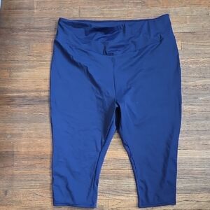 NWOT Swimsuit For All Navy Blue Capris - Size 24